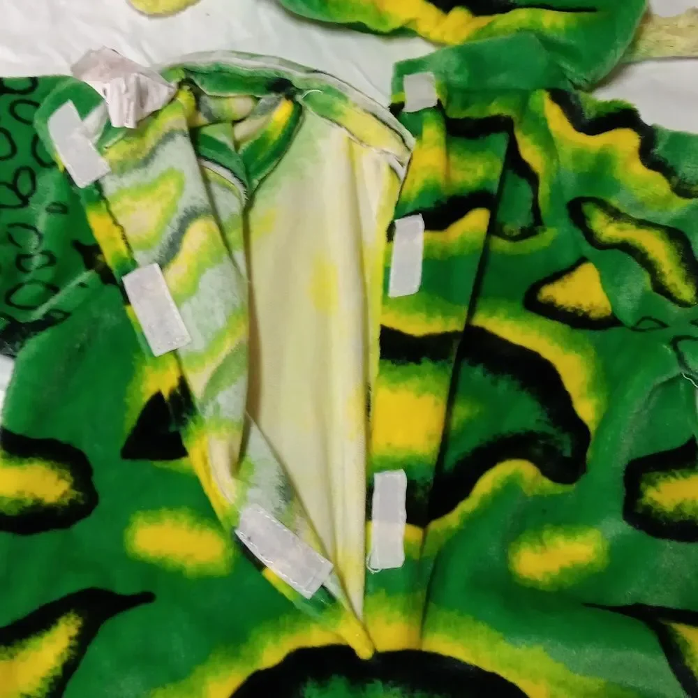 Kids Dinosaur Costume - Green and Yellow Toddler Size (2/3) Years Preowned